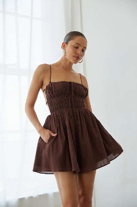 Get More, Spend Less – Shop Now!Eliza Open Back Mini Dress