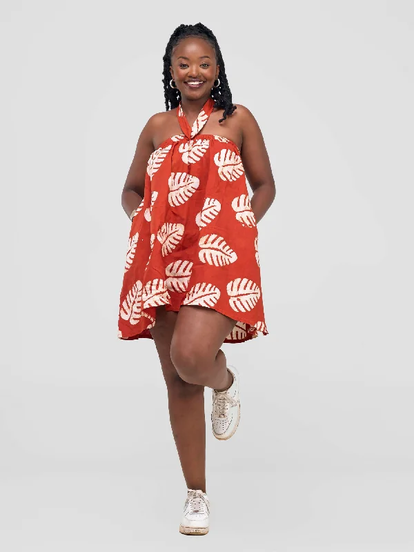 Your Shopping Wish, Our Discount Command!Inroses Hub Batiki Dress - Brown / White