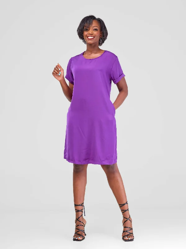 Hurry, Sale Ends Soon!Lizola Cebbie Shift Dress - Purple