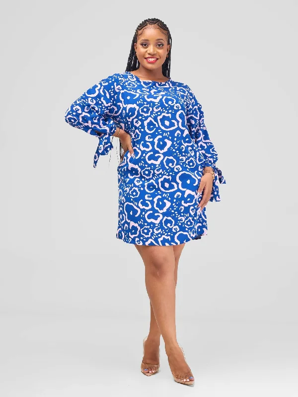 Biggest Sale of the Season!Lizola Maranda Shift Dress - Blue / Pink