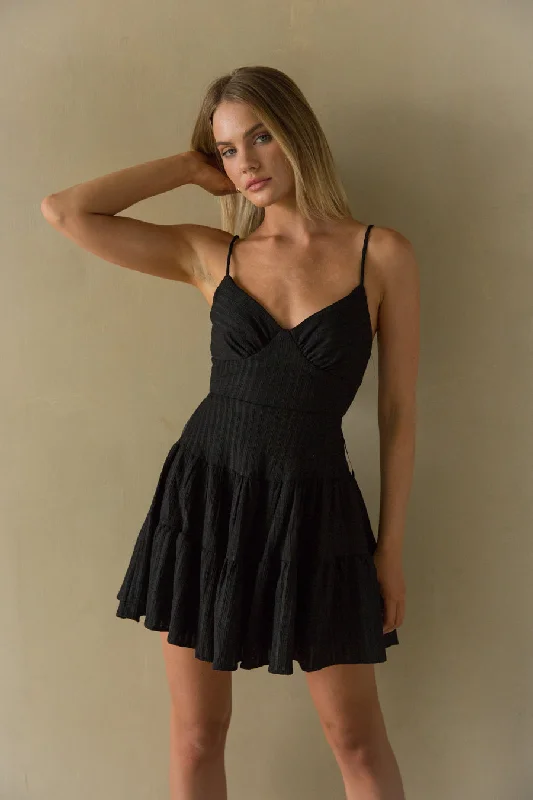 Today Only – Don’t Miss It!Martina Ribbed Tie Back Mini Dress