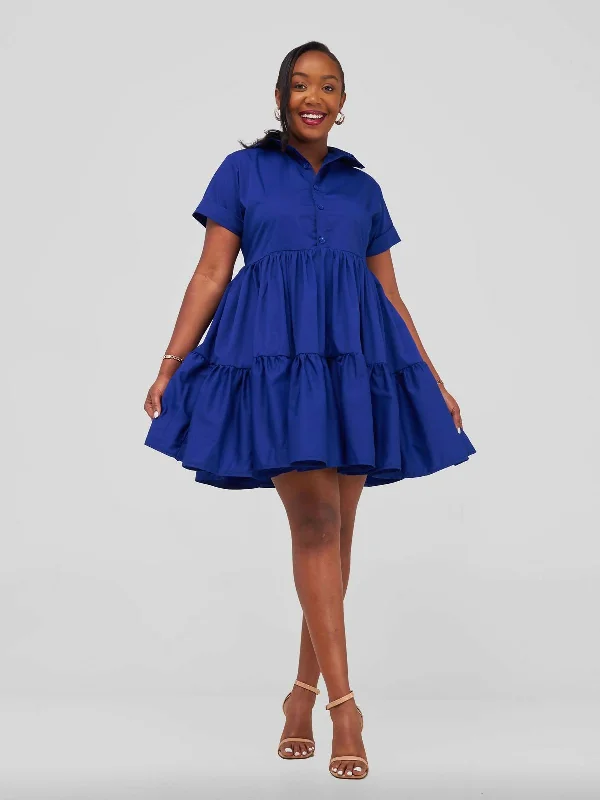 Biggest Sale of the Season!Merli Africa Kilifi Collar Dress - Blue