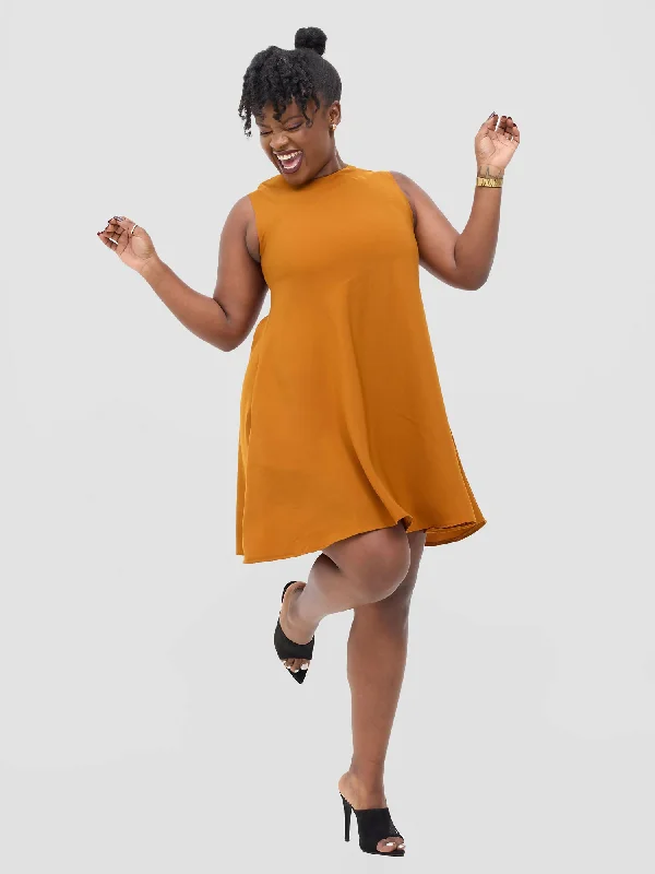 Only a Few Left – Order Now!Kanini Mini Dress - Mustard Yellow