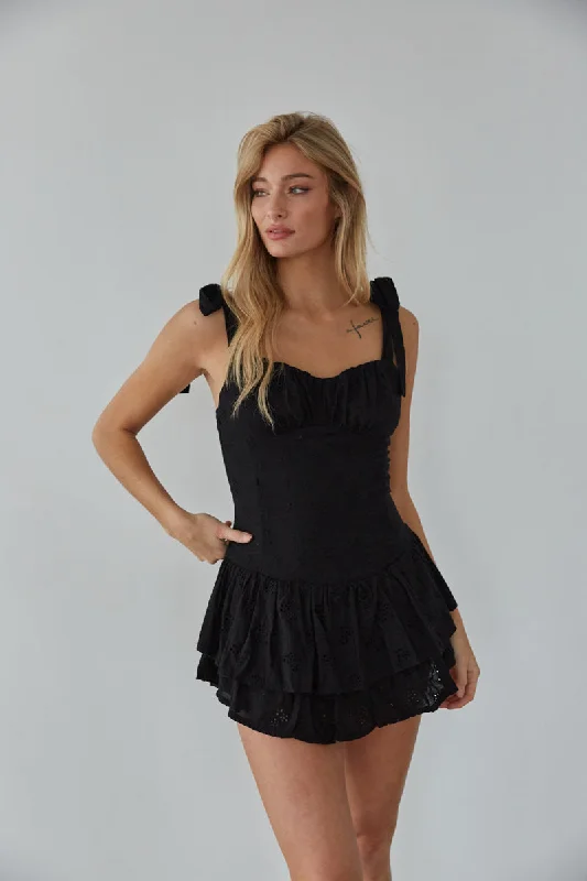 Get Ready to Save!Sabrina Eyelet Lace Romper
