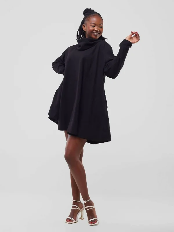 Your Favorite Sale is Back!Timyt Urban Wear Poncho Dress - Black
