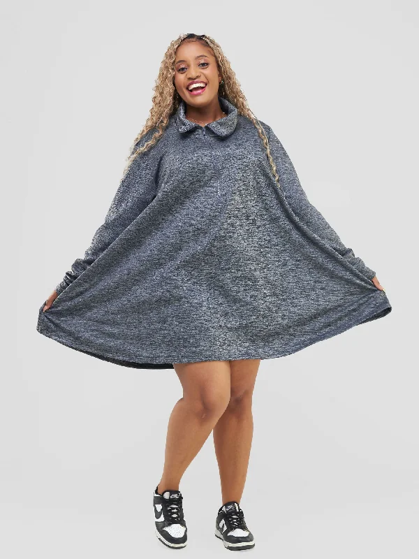 Price Drop Alert!Timyt Urban Wear -Zen Side Pocket Dress - Dark Grey