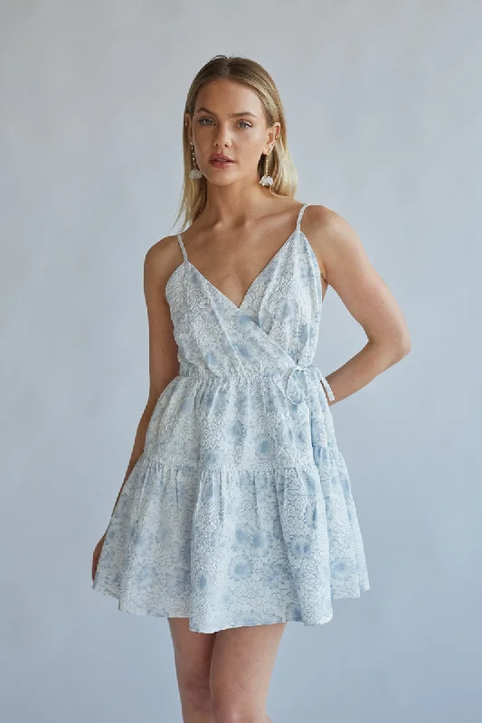 Exclusive Deals Just for You!Whitney Floral Wrap Mini Dress